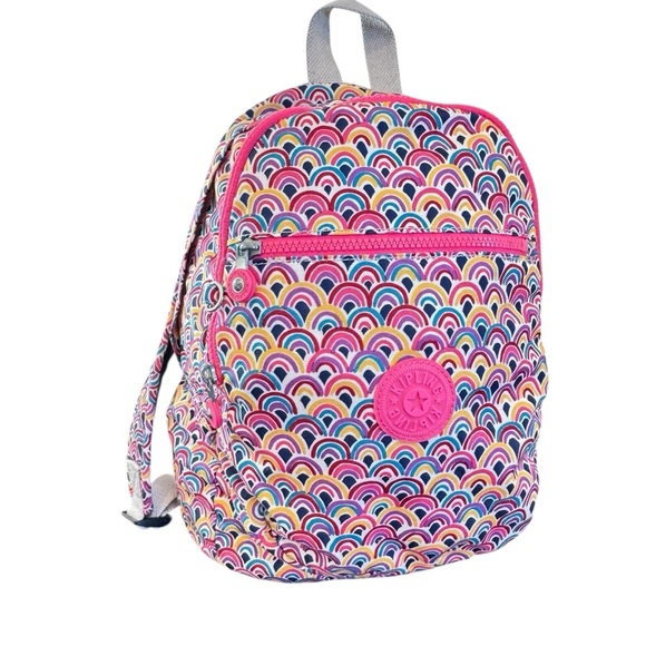 Kipling, Challenger, pink rainbow live light, Peacock, prism, fabric backpack main image 10